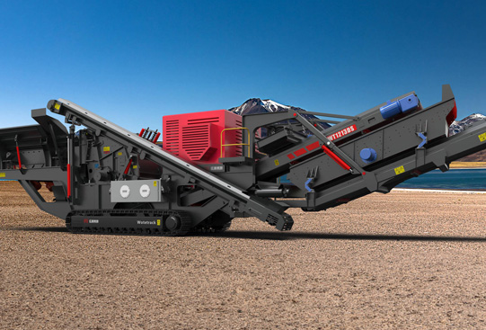 履帶式移動(dòng)破碎篩分站